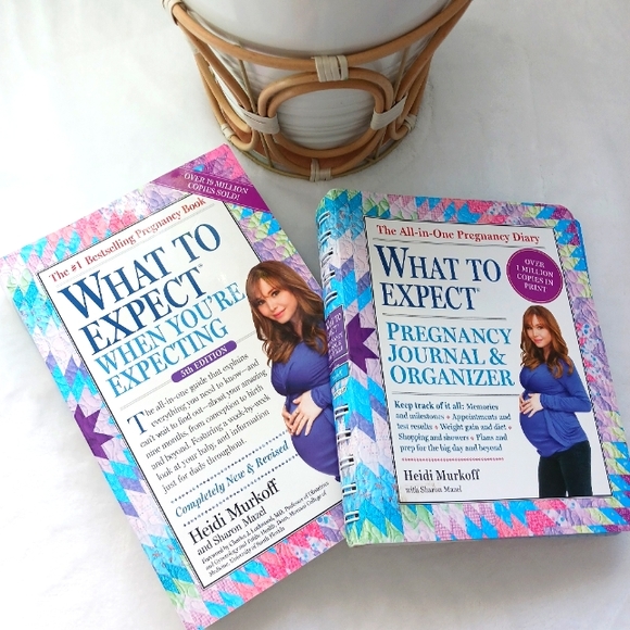 "What To Expect When You're Expecting" Pregnancy Book & Journal Organizer, Set - Picture 1 of 16